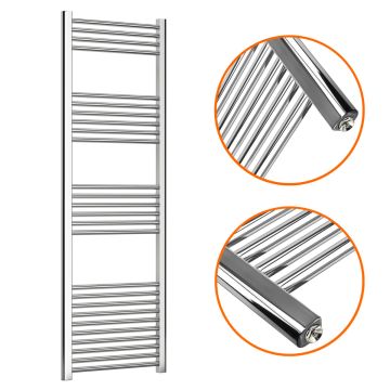 1600 x 500mm Straight Chrome Heated Towel Rail