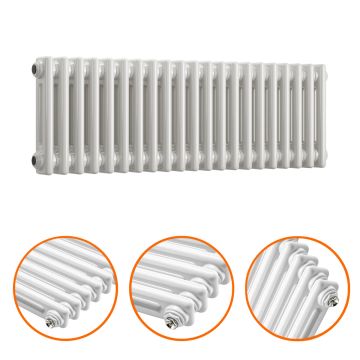 300 x 1013mm White Horizontal Traditional 2 Column Radiator