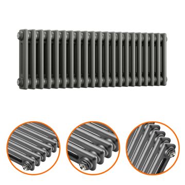 300 x 1013mm Anthracite Horizontal Traditional 2 Column Radiator