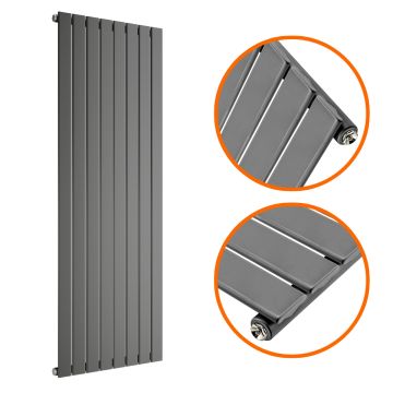 1780 x 560mm Anthracite Single Flat Panel Vertical Radiator 